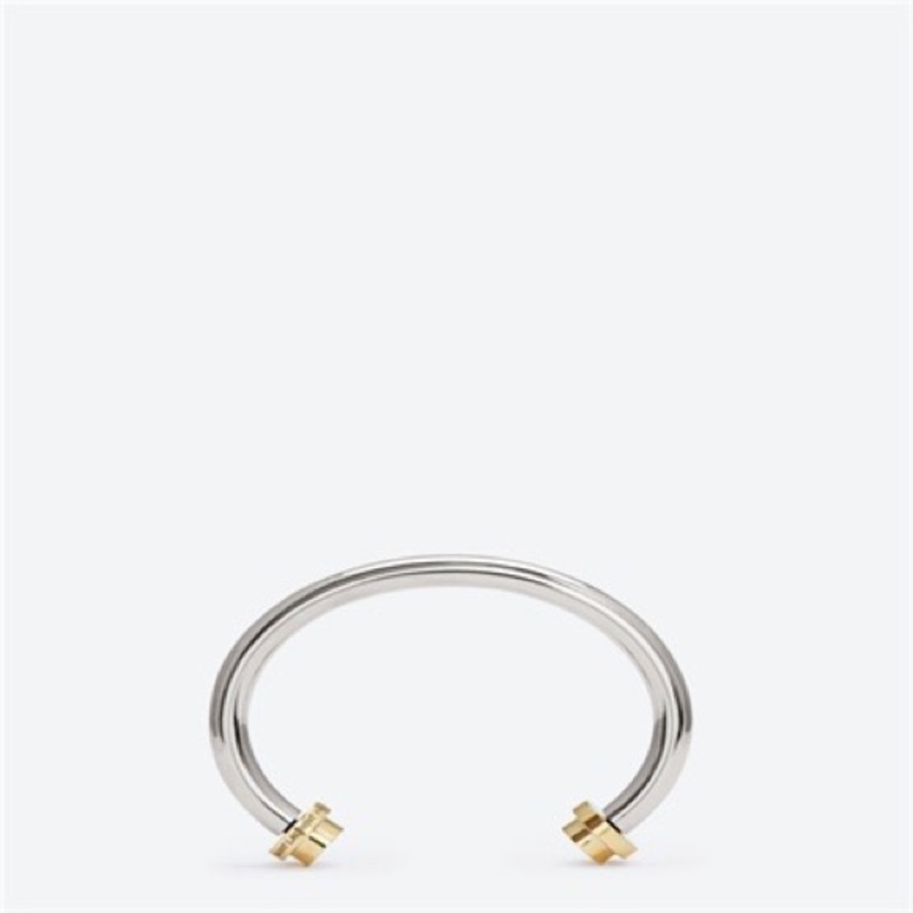 Saint Laurent Paris Unisex Silver Cuff Bracelet